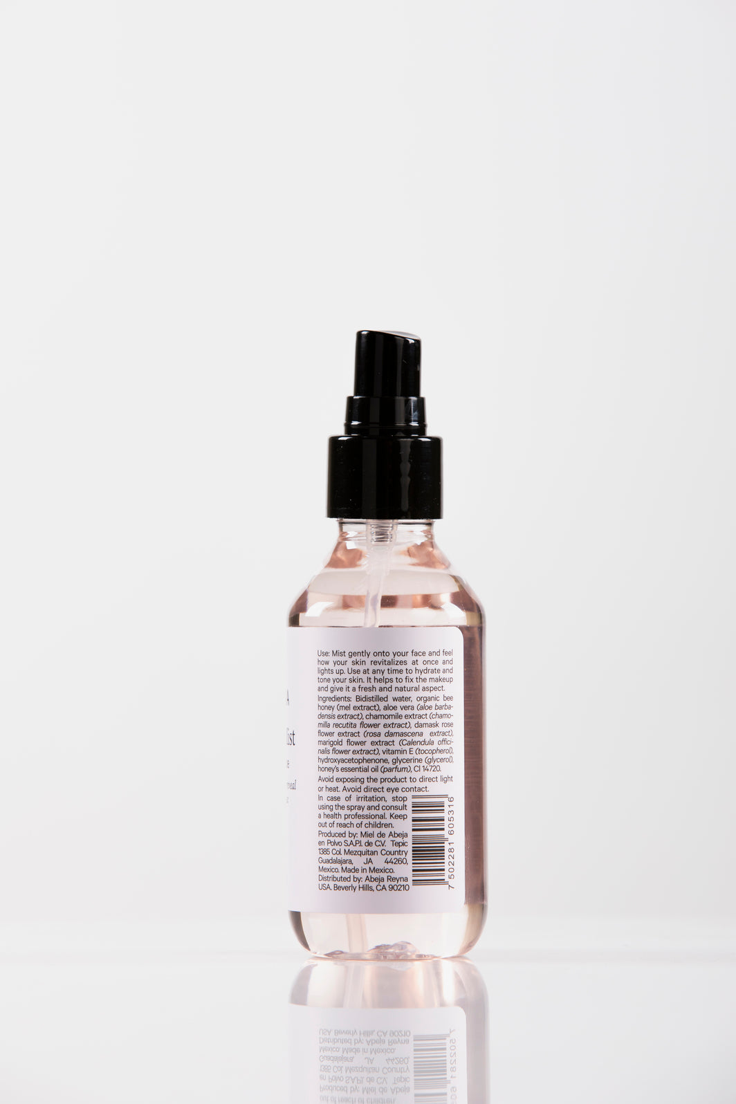 Rose Facial Mist with Organic Honey & Aloe Vera 125ml